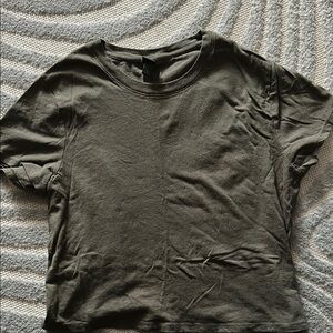 Wild Fable Green Fitted Short Sleeve Casual